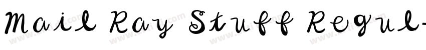 Mail Ray Stuff Regul字体转换